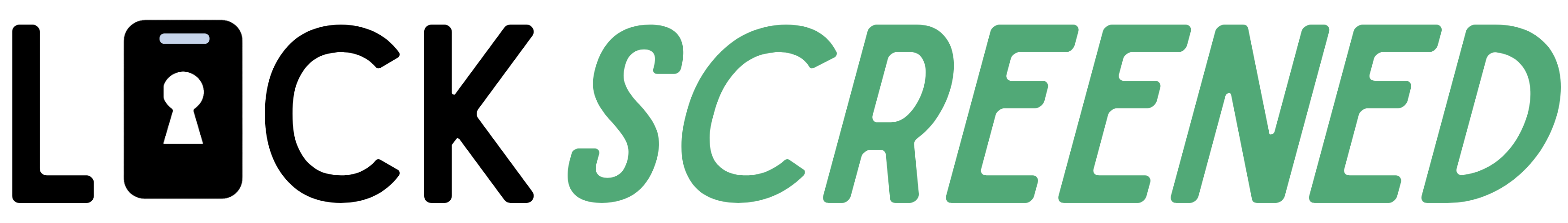 LockScreened wordmark